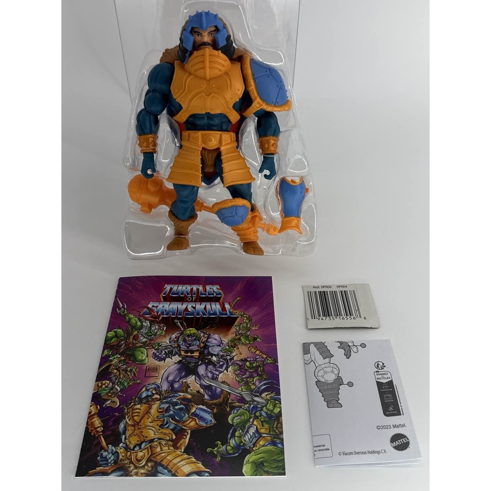 Turtles of Grayskull Man-At-Arms MOTU x TMNT Origins Figure Mattel 6734 Approx.